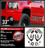 READYLIFT 4" SST LIFT KIT - 2007-2016 SILVERADO/SIERRA 1500 2WD - 69-3285