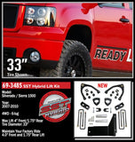 READYLIFT 4" SST LIFT KIT - 2007-2013 SILVERADO/SIERRA 1500 4WD - 69-3485