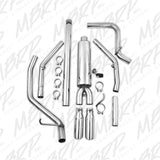 MBRP 3" Cat Back, Dual Split Rear, T409, 2014-2018 Silverado/Sierra 1500 5.3L V8/4.3L V6 - S5084409
