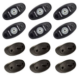 RIGID A-SERIES LED UNIVERSAL ROCK LIGHT KIT; HIGH POWER RED; SET OF 6
