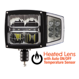 UNI-BOND LED HEATED SNOW PLOW LIGHTS (SAE/DOT COMPLIANT LED HEADLIGHT) - 1 Light & 1 Signal