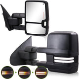 New Style Switchback Sequential Chevy Silverado & GMC Sierra Tow Mirrors - 2014-2018