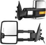 New Style Switchback Sequential Chevy Silverado & GMC Sierra Tow Mirrors - 2014-2018