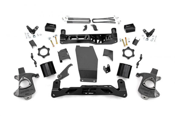 ROUGH COUNTRY 5 INCH LIFT KIT | 14-18 SIERRA 1500 DENALI 4WD W/MAGNERIDE | ALUMINUM/STAMPED STEEL - 17901