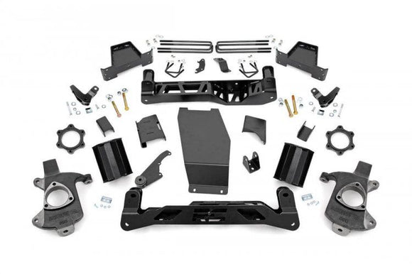 ROUGH COUNTRY 7 INCH LIFT KIT (14-16 SIERRA 1500 DENALI 4WD W/MAGNERIDE | STEEL LCA - 18802