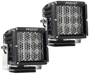 RIGID D-XL PRO LED LIGHT, DRIVING DIFFUSED, SURFACE MOUNT, BLACK HOUSING, PAIR