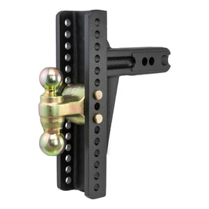 CURT ADJUSTABLE CHANNEL MOUNT; DUAL BALL 2-1/2IN. SHANK; 20;000 LBS.; 10-3/8IN. DROP - 45927