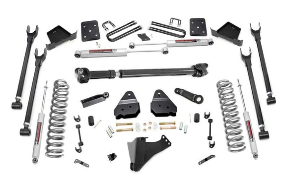 ROUGH COUNTRY 6 INCH LIFT KIT | DIESEL | 4-LINK | NO OVERLOAD | DRIVESHAFT | FORD F250/F350 (17-22) - 52621