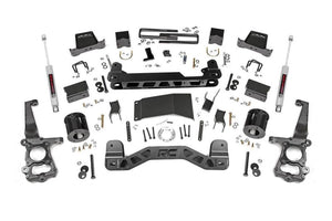 ROUGH COUNTRY 6 INCH LIFT KIT | STRUT SPACER & N3 SHOCKS | FORD F-150 4WD (2015-2020) - 55730