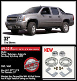 READYLIFT 2.25"F / 1.5"R SST LIFT KIT - 2007-2020 Escalade/Avalanche/Suburban/Yukon/Tahoe  - 69-3015