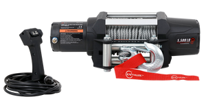 ENTHUZE 5500LB ATV/UTV WINCH, STEEL ROPE - ACTENT6201P