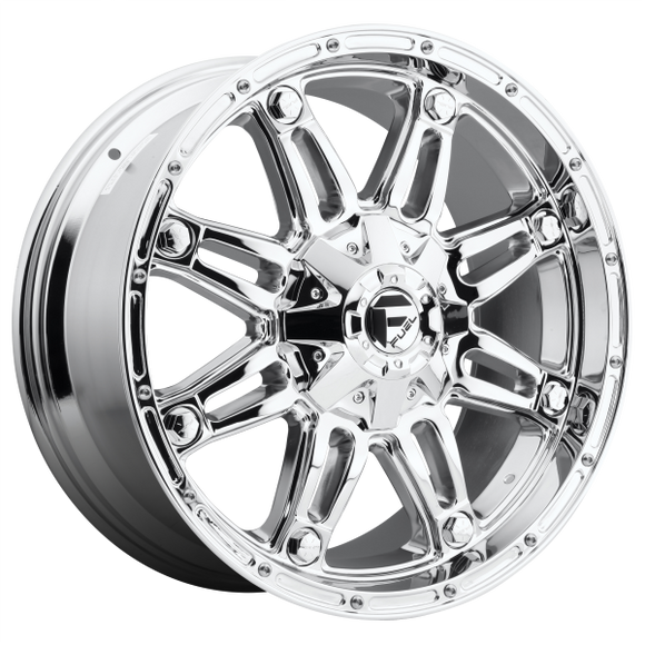 FUEL HOSTAGE D530 1PC 17X9 5X4.5/5X5 CHROME PLATED 01MM - D53017902650