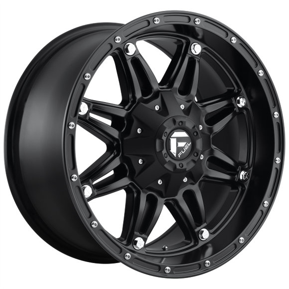 FUEL HOSTAGE D531 1PC 17X9 5X5/5X5.5 MATTE BLACK -12MM - D53117905745