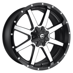 FUEL MAVERICK D537 1PC 20X12 5X5/5X135 MATTE BLACK MACHINED FACE -44MM - D53720200547