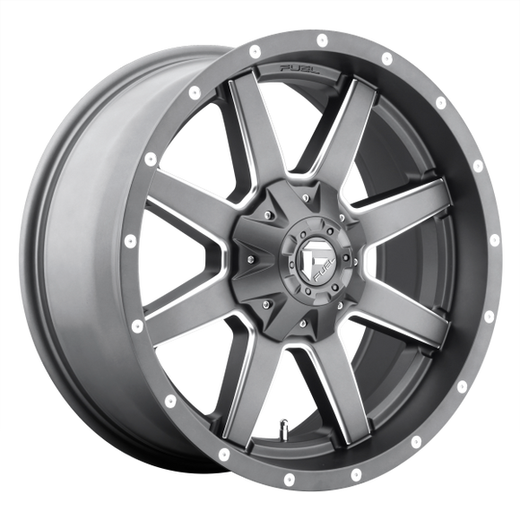 FUEL MAVERICK D542 1PC 20X9 6X135/6X139.7 MATTE GUN METAL & MILLED 20MM - D54220909857