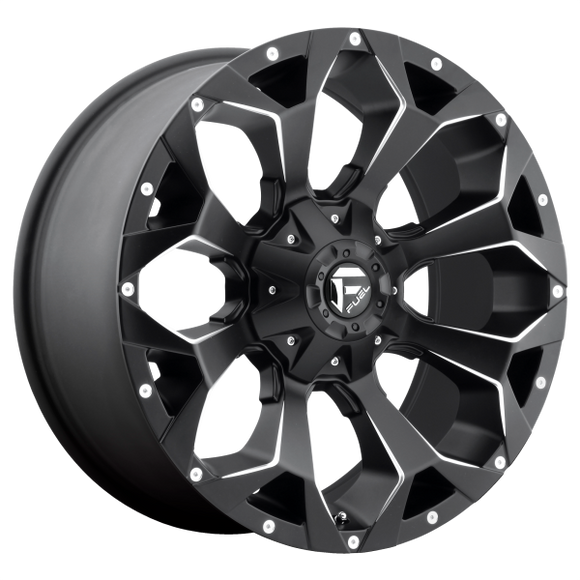 FUEL ASSAULT D546 1PC 17X9 6X135/6X139.7 MATTE BLACK & MILLED 01MM - D54617909850