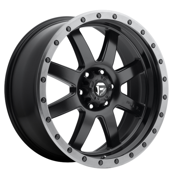 FUEL TROPHY D551 1PC 20X9 6X139.7 MATTE BLACK & GUN METAL 01MM - D55120908350