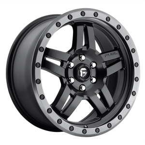 FUEL ANZA D557 1PC 18X8 5X110 MATTE BLACK & GUN METAL 27MM - D55718805155