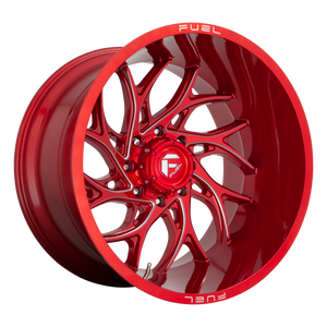 FUEL RUNNER D742 1PC 26X14 6X139.7 CANDY RED & MILLED -75MM - D74226408445