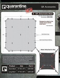QUARANTINE DETACHABLE MESH - SHORT BOX