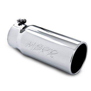 MBRP T5050 TIP | 5" O.D. ROLLED STRAIGHT 4" INLET 12" LENGTH - T304