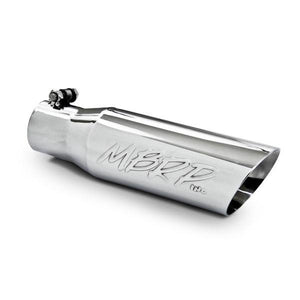 MBRP T5106 TIP | 3" O.D. DUAL WALL ANGLED 2" INLET 12" LENGTH - T304