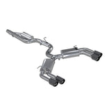 MBRP ARMOR PRO CATBACK STAINLESS EXHAUST SYSTEM CF TIPS - 15-20 AUDI S3 2.0L - S46013CF