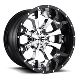 FUEL ASSAULT 2PC D246 22X10 6X135/6X139.7 CHR-PLATED-GBL -13MM - D24622009850