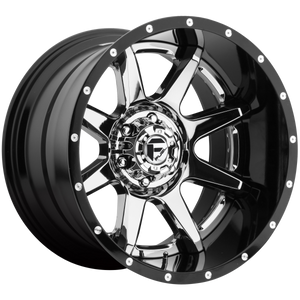 FUEL OFFROAD RAMPAGE 2PC D247 20X10 8X180 CHR-PLATED-GBL -19MM - D24720001847