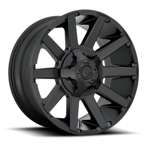 FUEL CONTRA 1PC D437 20X10 8X170 SATIN-BLK -18MM - D43720001747