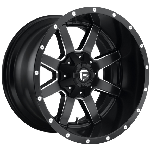 FUEL MAVERICK D538 1PC 20X10 5X5.5/5X150 MATTE BLACK & MILLED -18MM - D53820007047