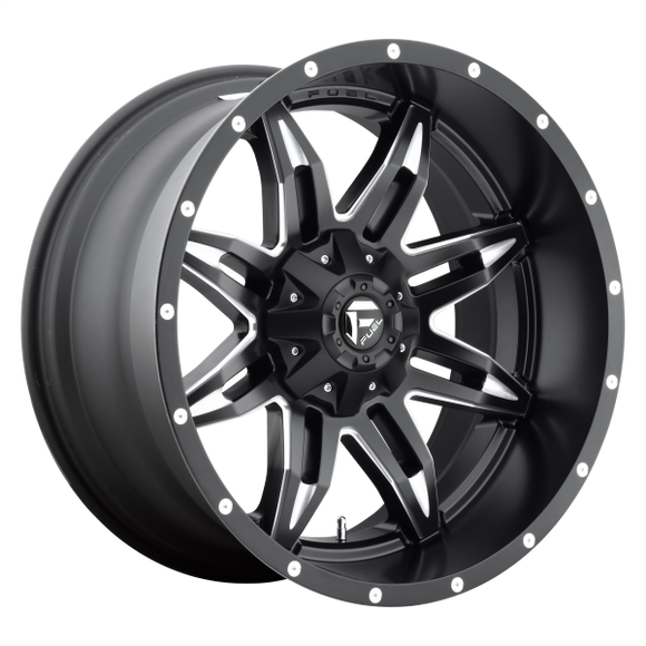 FUEL LETHAL D567 1PC 20X10 8X170 MATTE BLACK & MILLED -12MM - D56720001750