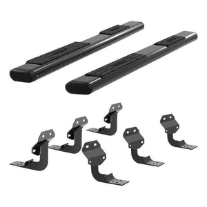 ARIES 6" BLACK OVAL RUNNING BOARDS | 15-24 F150 & 17-24 F250/F350/F450/F550 CREW CAB - 4445027