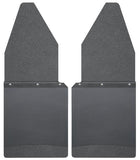 HUSKY KICK BACK MUD FLAPS 12" WIDE - BLACK TOP AND BLACK WEIGHT