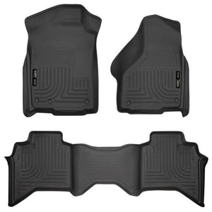 HUSKY LINERS FRONT & 2ND SEAT FLOOR LINERS | 2009-2018 DODGE RAM QUAD CAB