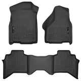 HUSKY LINERS FRONT & 2ND SEAT FLOOR LINERS | 2009-2018 DODGE RAM QUAD CAB