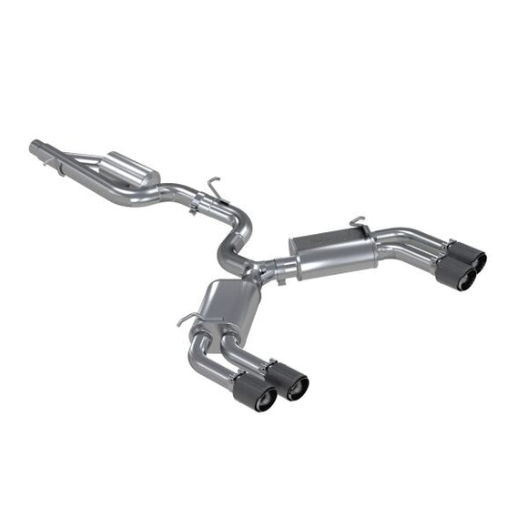 MBRP S46013CF - Pro Series Cat-Back Stainless Exhaust System 2015-2020 Audi S3