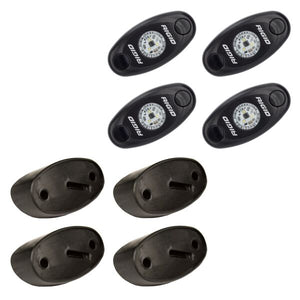 RIGID A-SERIES LED UNIVERSAL ROCK LIGHT KIT; HIGH POWER BLUE; SET OF 4