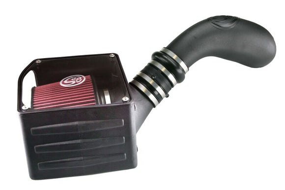 S&B COLD AIR INTAKE FOR 99-06 GMC SIERRA 4.8L, 5.3L, 6.0L OILED COTTON CLEANABLE RED - 75-5036