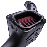 S&B COLD AIR INTAKE FOR 03-07 FORD F250 F350 F450 F550 V8-6.0L POWERSTROKE COTTON CLEANABLE RED
