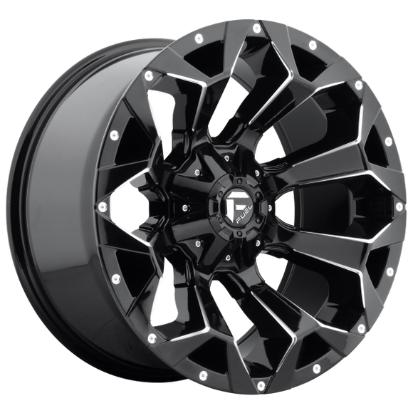 FUEL ASSAULT 1PC D576 20X10 6X135/5.5 GL-BLK-MIL -22MM - D57620009846