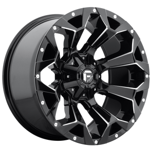 FUEL ASSAULT 1PC D576 20X10 5X5.5/150 GL-BLK-MIL -18MM - D57620007047