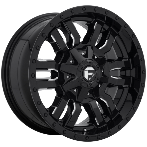 FUEL SLEDGE 1PC D595 20X10 5X5.5/150 GL-BLK-MIL -18MM D59520007047