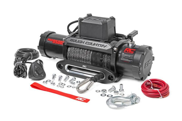 ROUGH COUNTRY 9500-LB PRO SERIES WINCH | SYNTHETIC ROPE - PRO9500S