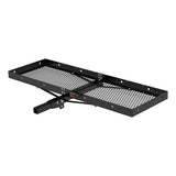 CURT 60IN. X 20IN. BLACK STEEL TRAY CARGO CARRIER (FOLDING 2IN. SHANK; 500 LBS.) - 18109