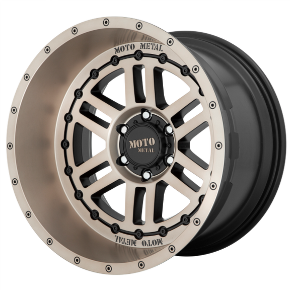 MOTO METAL MO800 DEEP SIX 20X10 8X6.5 SATIN BLACK & BRONZE TINT -18MM - MO80021080618N